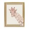 Stupell Industries Sweet Giraffe with Bows Floating Frame, design by Sadie Harper